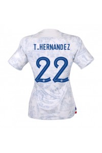 Fotbalové Dres Francie Theo Hernandez #22 Dámské Venkovní Oblečení MS 2022 Krátký Rukáv